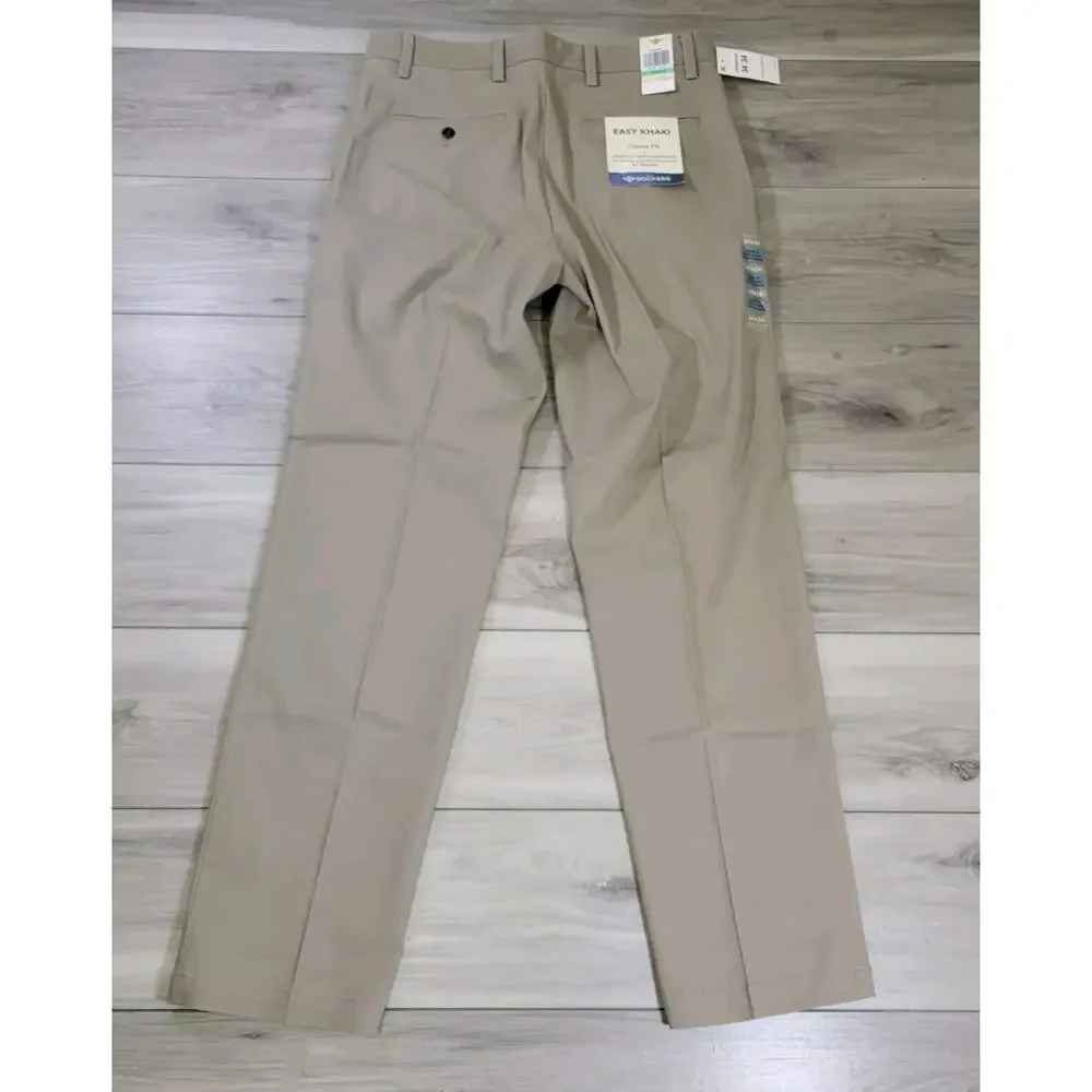 Dockers Pants Men's 34x34 Khaki Easy Khaki Classic Fit Stretch New